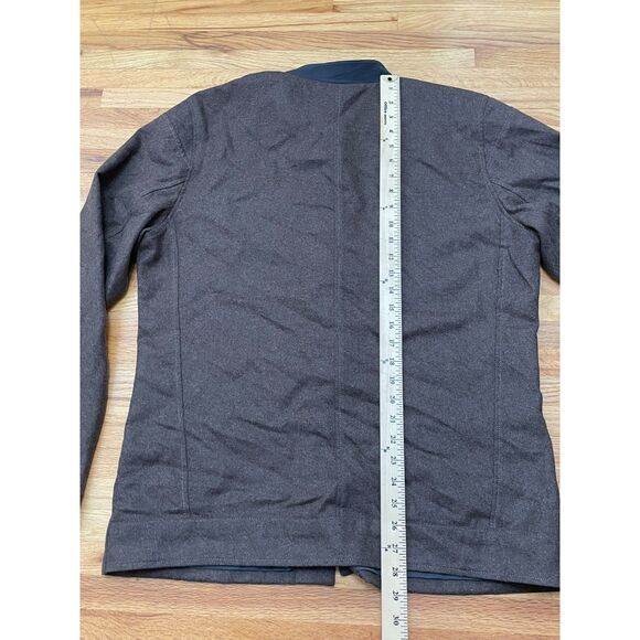 Kuhl Men's Jacket Bomber Blazer Brown M Wool Knit Mock Neck Tech Travel Sweater - Picture 9 of 10